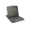DIGITUS Console KVM modulare HD LCD con TFT da 19", connessione KVM VGA a 8 porte, touchpad, layout di tastiera italiano