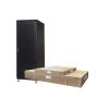 LINK ARMADIO RACK 19" PER RETI 37U (A)1833, (L)600, (P)1000 COLORE NERO PORTA TRAFORATA DISASSEMBLATO