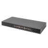 DIGITUS Switch 24 porte 10/100/1000 + 4SFP+ UPLINK, 19", L2+
