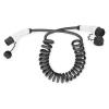 CAVO RICARICA PER AUTO ELETTRICA A SPIRALE MONOFASE 240V, 32A, 7,5 MT TYPE 2 - TYPE 2 DIGITUS