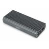 DIGITUS Alloggiamento per disco rigido USB M.2, SSD, esterno, NVMe, 40Gbps, USB 4.0, alluminio, senza attrezzi