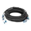 DIGITUS CAVO BREAKOUT UNIVERSALE IN FIBRA OTTICA DOTATO DI TERMINALI, MULTIMODE OS2, 8 FIBRE, LC/UPC - LC/UPC 100 MT. COLORE NERO