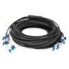 DIGITUS CAVO BREAKOUT UNIVERSALE IN FIBRA OTTICA DOTATO DI TERMINALI, MULTIMODE OS2, 12 FIBRE, LC/UPC - LC/UPC 50 MT. COLORE NERO
