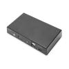 DIGITUS Switch KVM, 2 porte, 4K30Hz, USB-C/USB/HDMI in, HDMI out, rete