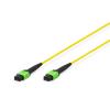 DIGITUS Cavo fibra ottica MPO, femmina, OS2, SM 09/125, 3m, APC, Metodo A