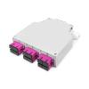 DIGITUS SCATOLA PER GUIDA TOP-HAT IN FIBRA OTTICA, MM-OM4, ASSEMBLATA, CON ADATTATORE SC E PIGTAIL