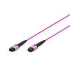 DIGITUS CAVO FIBRA OTTICA MPO, femmina OM4, MM 50/125 1m, Metodo A, viola