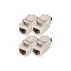 DIGITUS Modulo Keystone CAT 8.I, schermato, attacco di montaggio senza attrezzi - 4 pezzi