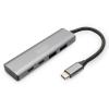 DIGITUS Hub USB-C 4 Porte, 2x USB A + 2x USB-C