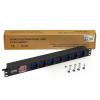 LINK MULTIPRESA DA RACK 19" 7 PRESE UNIVERSALI CON INTERRUTTORE SPINA ITALIANA 16A CAVO MT 5