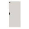 PORTA CHIUSA IN METALLO PIENO CON SERRATURA PER ARMADIO LINK 27U 600 MM GRIGIO