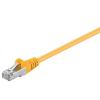 CAVO RETE CAT 5E SCHERMATO F/UTP 0.25 MT GIALLO