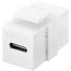CONNETTORE KEYSTONE USB-C™ 3.2 GEN 2 (10 GBIT/S) BIANCO FEMMINA-FEMMINA