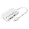 DIGITUS Adattatore / Convertitore Mini DisplayPort - da Mini DP a DisplayPort, HDMI + DVI