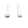 DIGITUS CAVO RICARICA GUAINA SILICONE USB-C / LIGHTNING 1m, USB 2.0, 60W, BIANCO