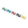 DIGITUS Confezione 100 pezzi clip colorate per cavi di rete - colori misti blu verde nero giallo rosso