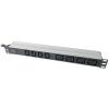DIGITUS MULTIPLE SOCKET OUTLET WITH ALUMINIUM PROFILE, 4X C13, 4X C14, 2X 16A PLUG, OPEN END