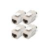 DIGITUS Modulo Keystone CAT 6A, schermato, attrezzi per l'installazione non necessari - 4 pezzi
