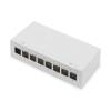 DIGITUS Pannello Patch modulare per desktop,vuoto schermato 8-porte