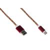 LINK *CAVO USB-C MT 1 GUAINA INTRECCIATA COLORE ROSSO/ORO