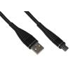 LINK *CAVO MICRO USB MT 1 GUAINA INTRECCIATA CON PROTEZIONE FLESSIBILE SUL CONNETTORE COLORE NERO