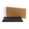 LINK CASSETTO FIBRA OTTICA 12 PORTE PER ADATTATORI LC DUPLEX E SC SIMPLEX 1 UNITA' PER INSTALLAZIONE 19" NERO (VUOTO)
