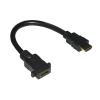 LINK CAVO HDMI MASCHIO/FEMMINA DA PANNELLO CM 15