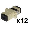 LINK CONFEZIONE 12 ADATTATORI FIBRA OTTICA SC/SC MULTIMODE SIMPLEX OM2 UPC