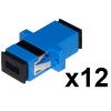 LINK CONFEZIONE 12 ADATTATORI FIBRA OTTICA SC/SC SINGLEMODE SIMPLEX UPC