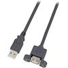 LINK SELECTED CAVO USB CONNETTORE A MASCHIO/A FEMMINA DA PANNELLO MT. 1,8