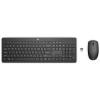 HP 230 Combo Tastiera e Mouse Wireless con Dongle USB-A a 2,4 GHz, Digitazione Silenziosa, Tasti Scelta Rapida e 12 Funzioni, Tastierino Numerico, Mouse a 1600 DPI, Rotella Scorrimento, Nera