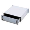 CASSETTO PER ARMADI RACK 19" CON SERRATURA, 3 UNITA', COLORE GRIGIO RAL7035-DIMENSIONI (L/P/A) MM. 485X480X134 (DN-19 KEY-3U)