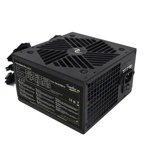 TECNOWARE ALIMENTATORE ATX FREE SILENT PRO 550W , Ventola 12 cm, 1 x 24 Poli, 1 x 12 V 4+4 Poli, 1 x 6+2 PCI-E, 2 x Molex, 4 x SATA