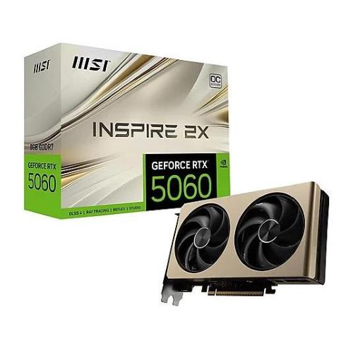 SVGA MSI NVIDIA GeForce RTX 5060 8 GB GDDR7 INSPIRE 2X OC