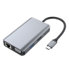 DOCKING STATION 7IN1 CONCEPTRONIC DONN21G USB 3.2 - HDMI, VGA, USB-A 3.0X3,SD,TF/MICROSD,AUDIO GBE LAN -USB PD DA 100 W