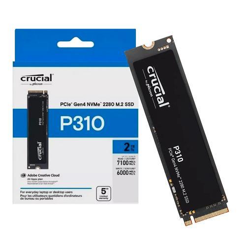 CRUCIAL P310 SSD 2TB M.2 NVME PCIE 4.0 7100/6000 MB/S