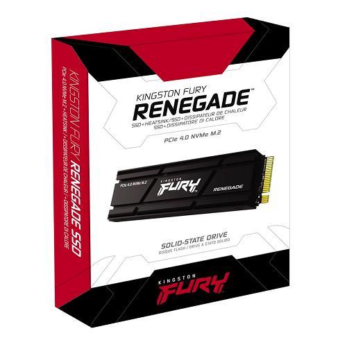 KINGSTON FURY RENEGADE 2000G SSD 2TB M.2 NVME 7300/7000MB/S PCIE 4.0 CON DISSIPATORE