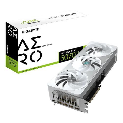 GIGABYTE GEFORCE RTX 5070 TI AERO OC 16GB GDDR7 DLSS4 1*HDMI/3*DISPLAYPORT PCI EX 5.0 16X