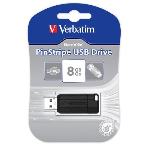 VERBATIM PEN DISK 8GB BLACK 