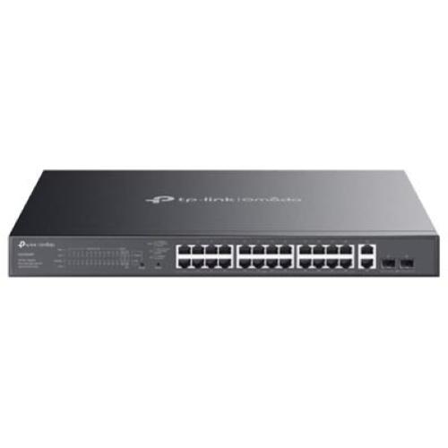 SWITCH 28P LAN GIGABIT TP-LINK ES228GMP EASY MANAGED 24P POE+ 2P GIGABIT 2P SFP- CUST.IN ACCIAIO - MONT.SU RACK 1U 19"