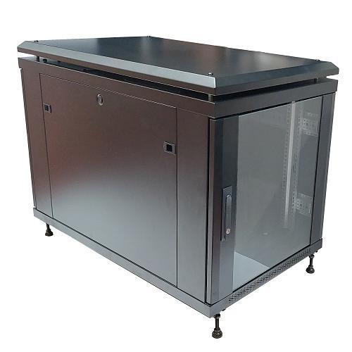 LINK ARMADIO RACK 19" 12 UNITA' (A)700X (L)600 X PROFONDITA' 1000 MM. COLORE NERO PORTA VETRO