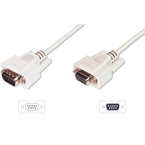 CAVO PROLUNGA PER MODEM- MOUSE ECC. PIN-TO-PIN (MODEM CABLE) 9 POLI MASCHIO/FEMMINA MT. 5 CUSTODIE PRESSOFUSE (AK 132 5M)