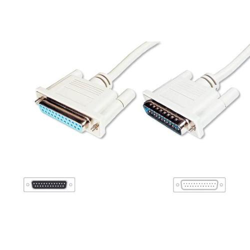 CAVO PER PROLUNGA O PER DATA SWITCH 25 POLI PRESSOFUSI VITI LUNGHE MASCHIO/FEMMINA 25 POLI MT.5 (AK 136 5M)