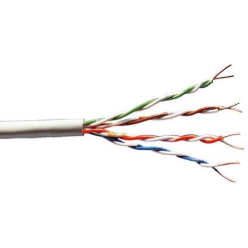 CAVO SOLIDO NON SCHERMATO UTP PER RETI CATEGORIA 5E IN RAME MATASSA MT.100 (AL METRO)
