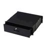 CASSETTO PER ARMADI RACK 19" CON SERRATURA, 3 UNITA', COLORE NERO RAL9005-DIMENSIONI (L/P/A) MM. 485X480X134