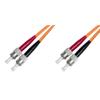 CAVO FIBRA OTTICA ST A ST MULTIMODE DUPLEX 50/125 MT.5 (AL-5STST-05I)