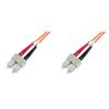 CAVO FIBRA OTTICA SC A SC MULTIMODE DUPLEX 50/125 MT.10 (AL-5SCSC-10I)