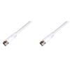 CAVO ANTENNA SAT COASSIALE 75 OHM CONNETTORI TIPO F MASCHIO/MASCHIO SCHERMATO 64 X 0.12 MT.10 (AK-SAT-010-S)