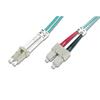 CAVO FIBRA OTTICA LC A SC MULTIMODE DUPLEX 50/125 MT.3 OM3